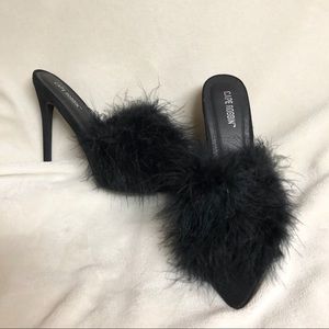 Feather shoes